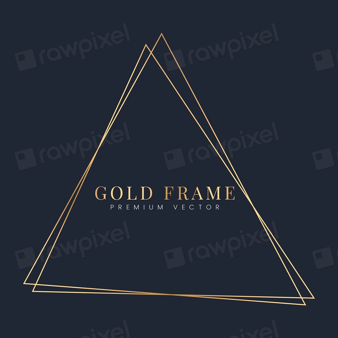 Golden triangle frame template vector | Premium Vector - rawpixel