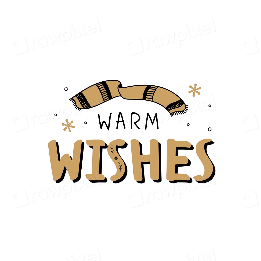 Christmas warm wishes greeting typography | Premium Vector - rawpixel