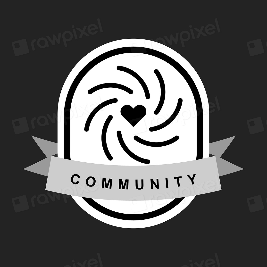 community-branding-logo-design-sample-free-vector-rawpixel
