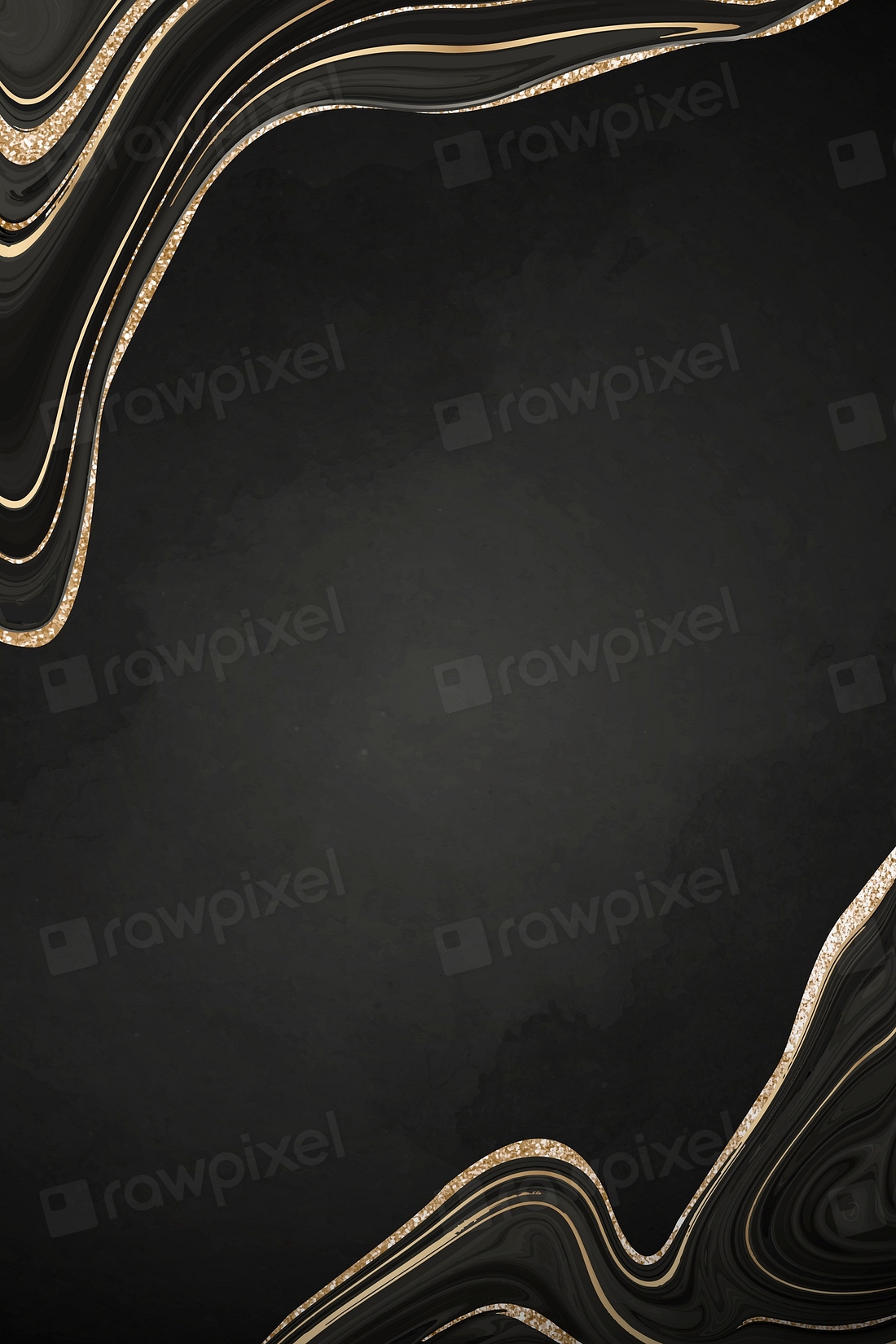 Gold and black fluid patterned | Premium Vector - rawpixel