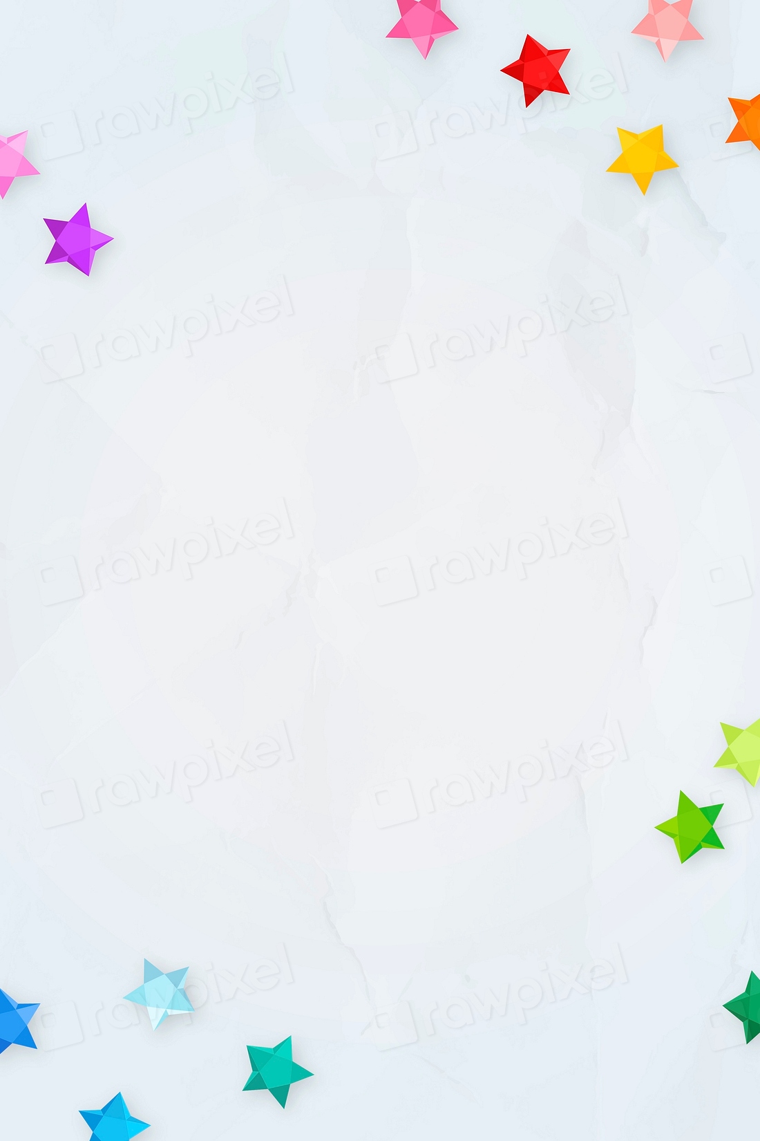 Colorful stars frame design vector | Premium Vector - rawpixel