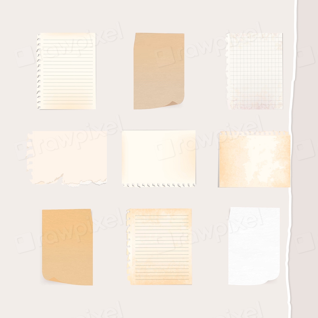 Colorful paper note collection social | Premium Vector - rawpixel