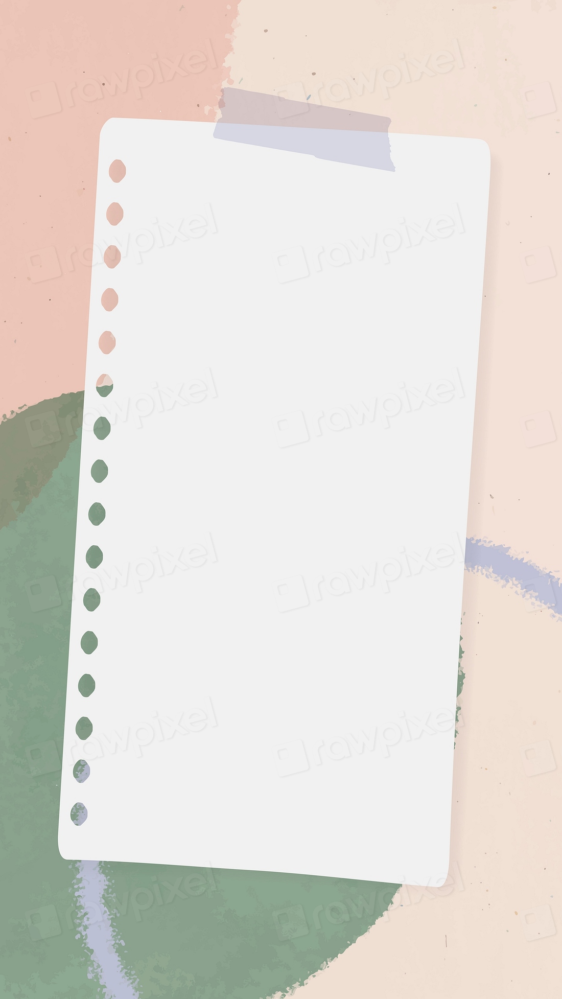 Hole punched paper note green | Premium Vector - rawpixel