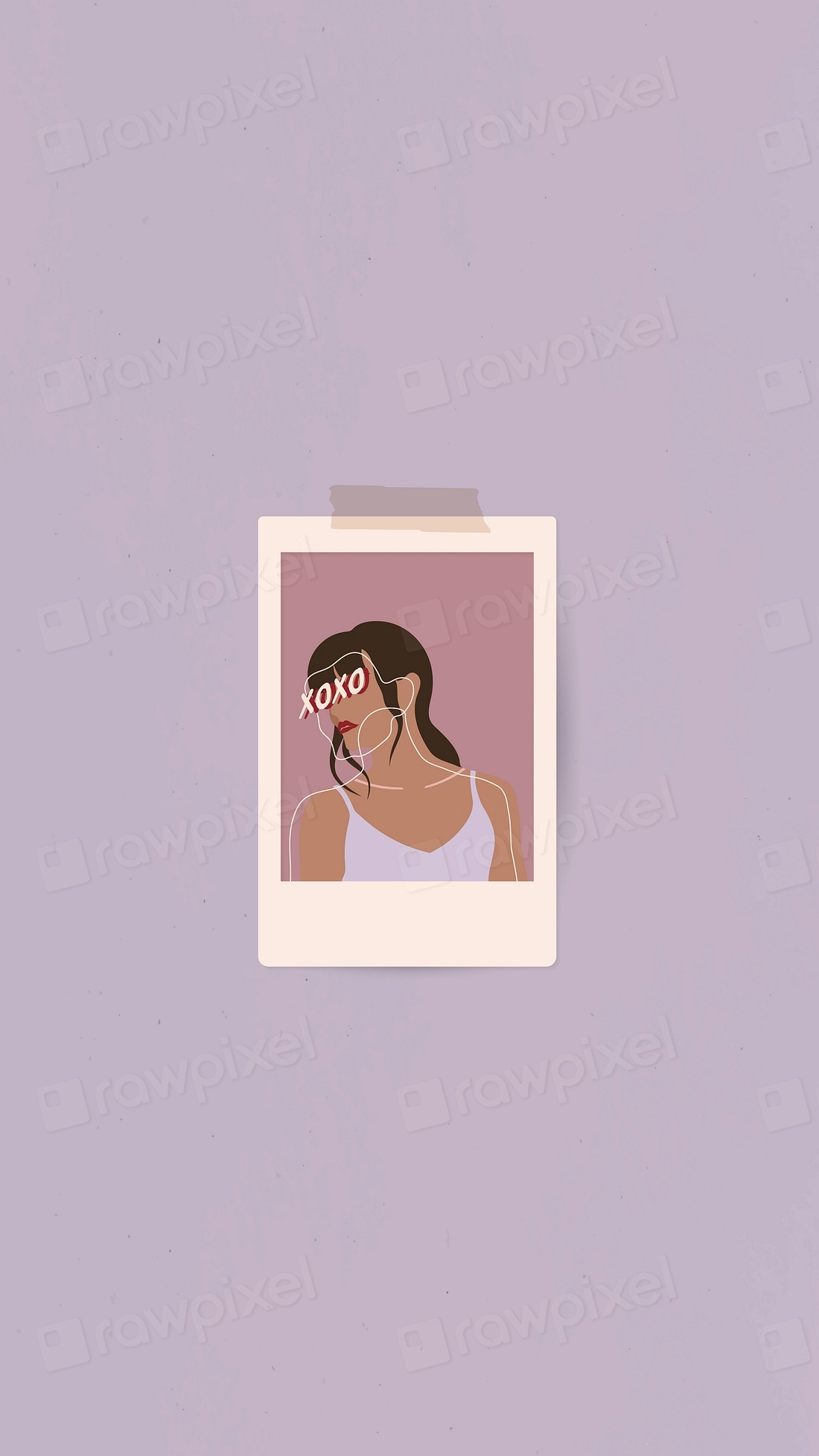 Woman frame mobile phone wallpaper | Premium Vector - rawpixel