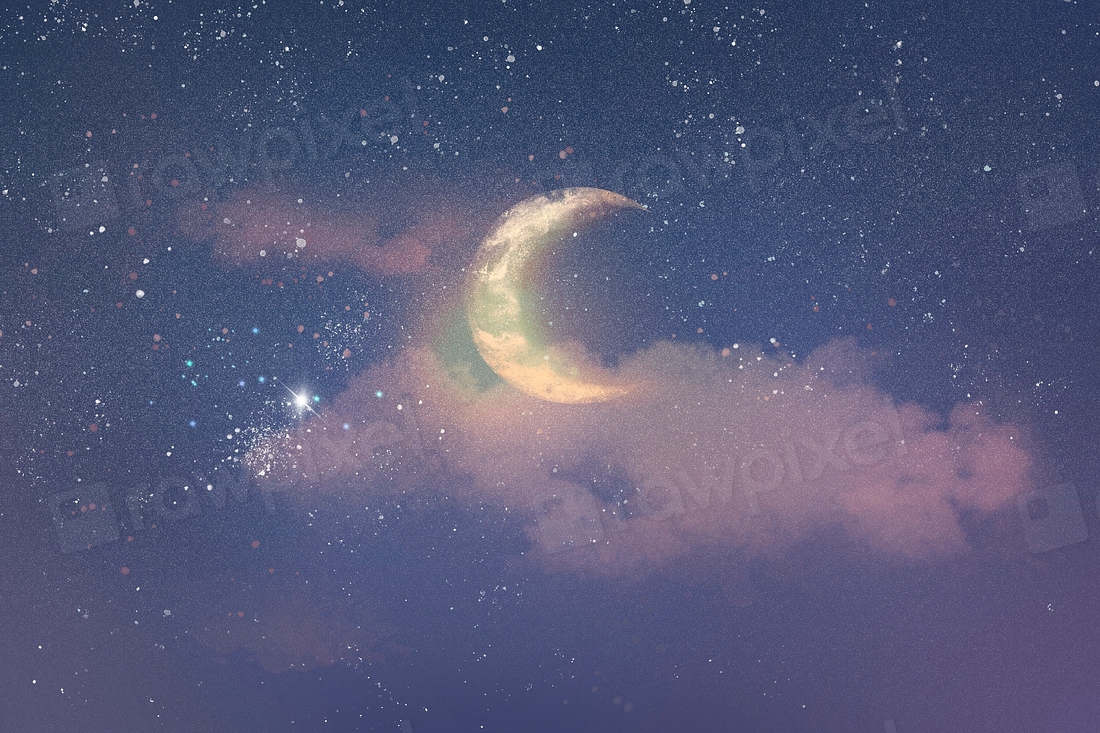 Beautiful night sky background psd | Premium PSD - rawpixel
