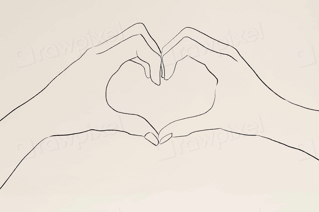 Heart hand gesture vector line | Premium Vector Illustration - rawpixel