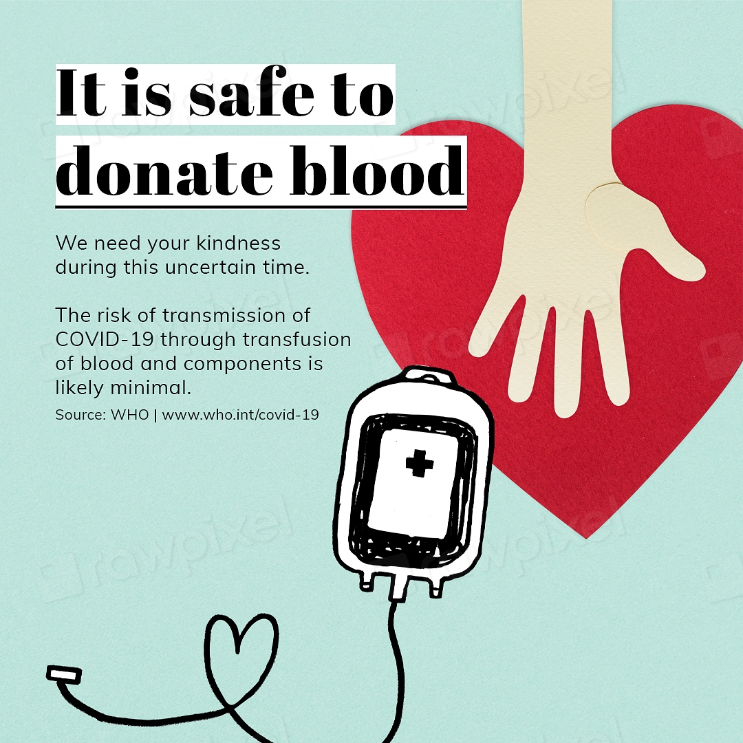 It is safe donate blood | Premium PSD - rawpixel