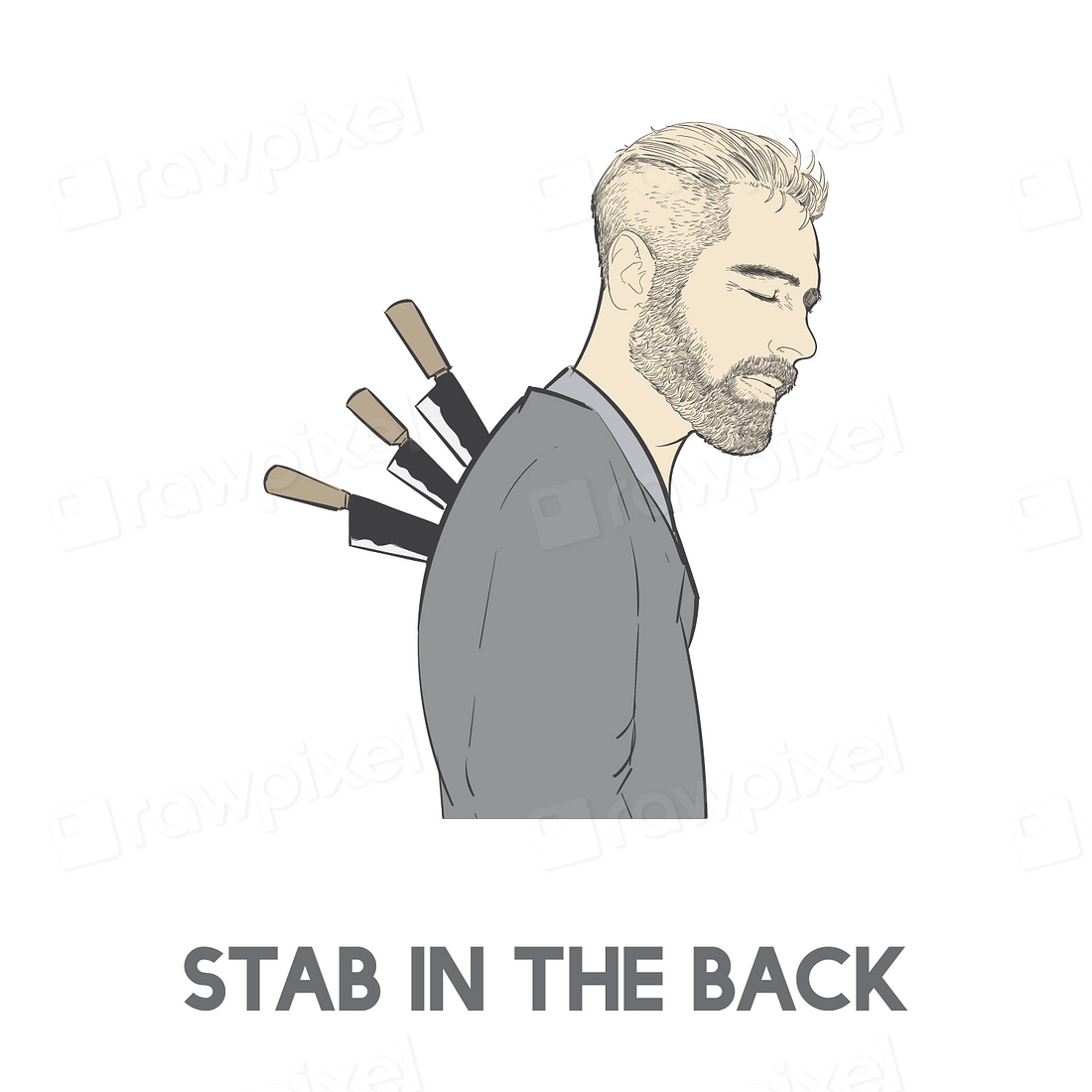 stabbed-back-idiom-vector-free-photo-rawpixel
