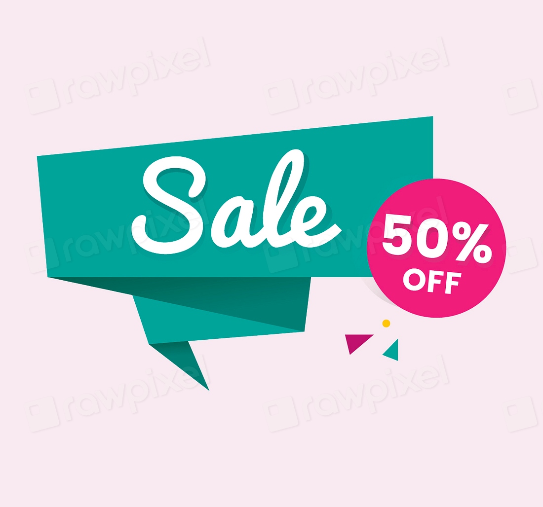 Colorful shopping sale badge design | Free Vector - rawpixel