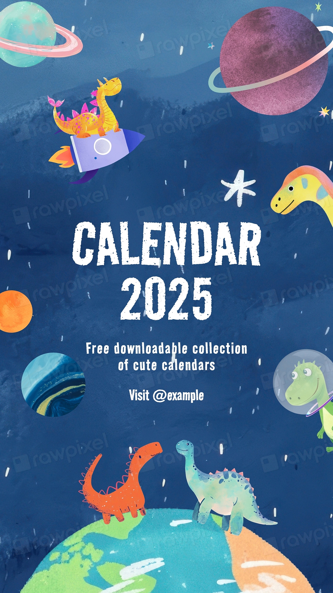 2025 Calendar mobile wallpaper template Free Photo rawpixel