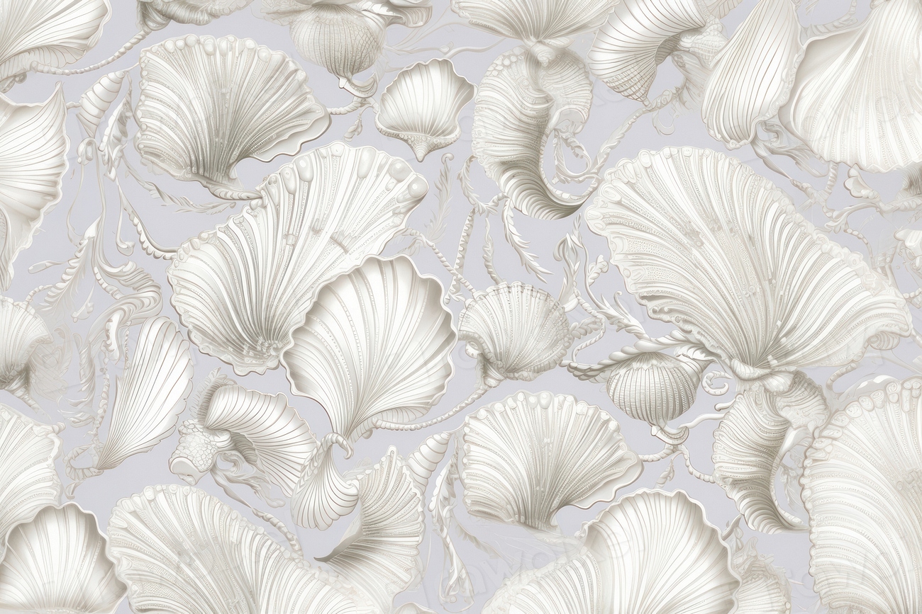 Toile wallpaper shell pattern invertebrate | Free Photo Illustration ...