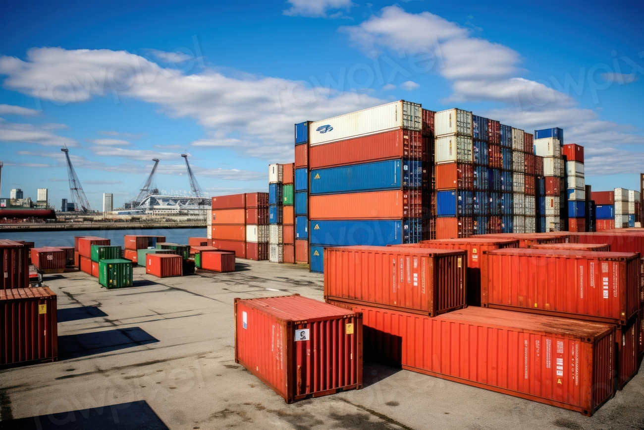 Container harbor architecture delivering. | Premium Photo - rawpixel