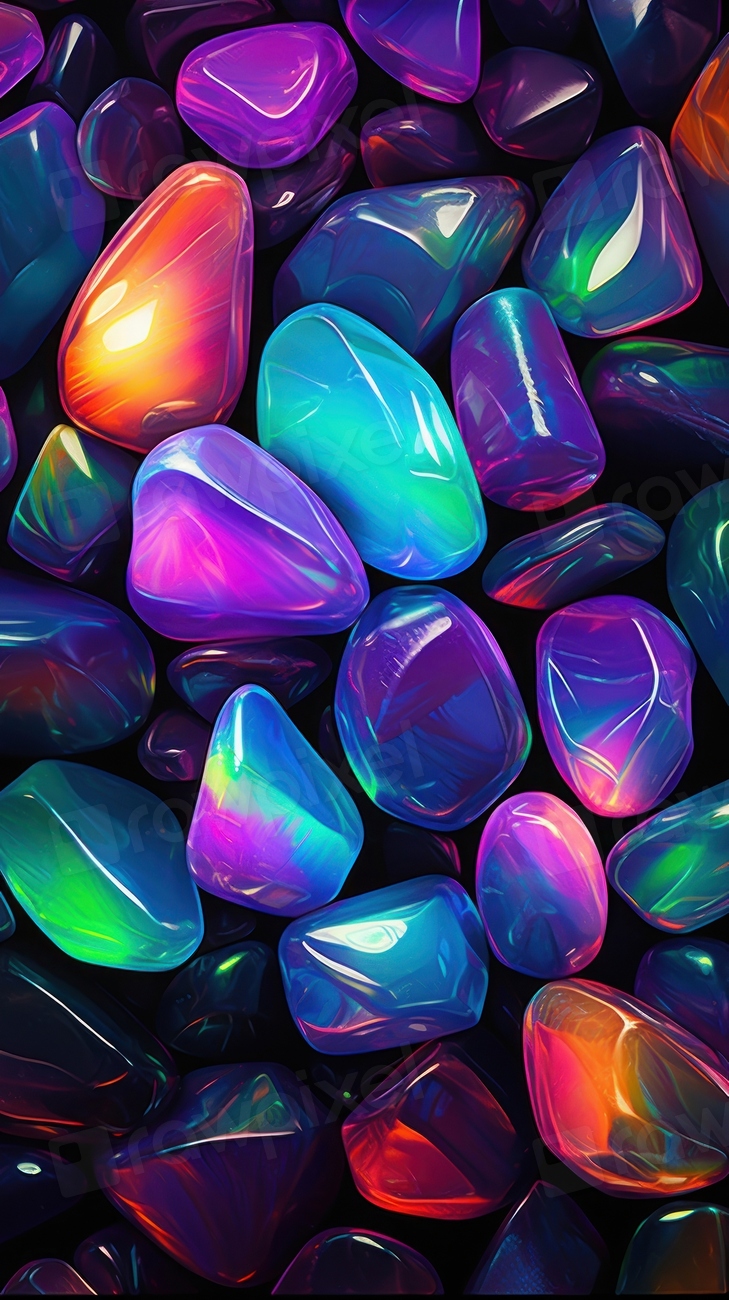 Stones Backgrounds Glowing Jewelry. 