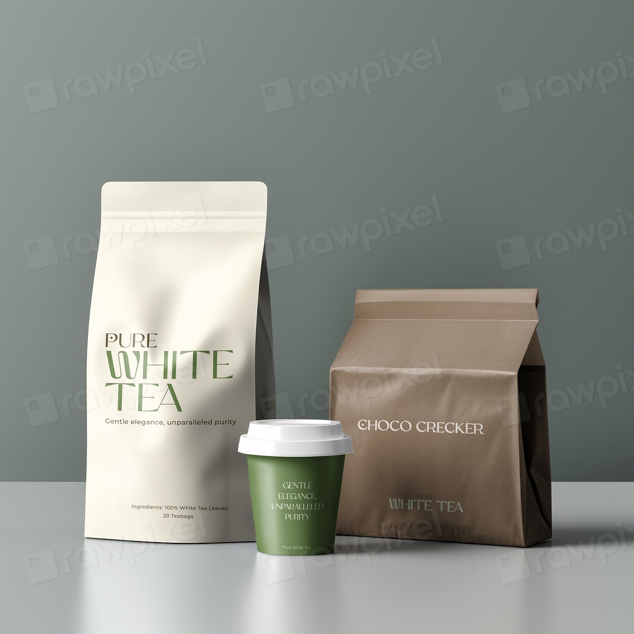 Coffee cup & paper bag | Premium PSD Mockup - rawpixel