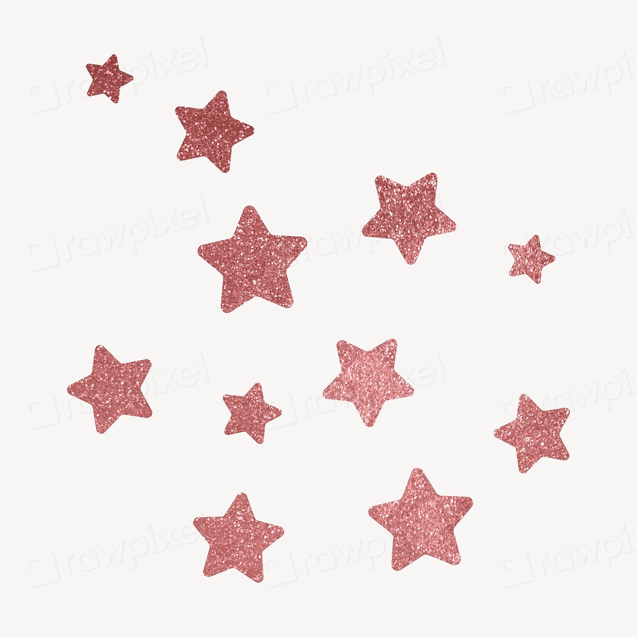 Pink aesthetic stars clipart, sparkly Free Photo rawpixel