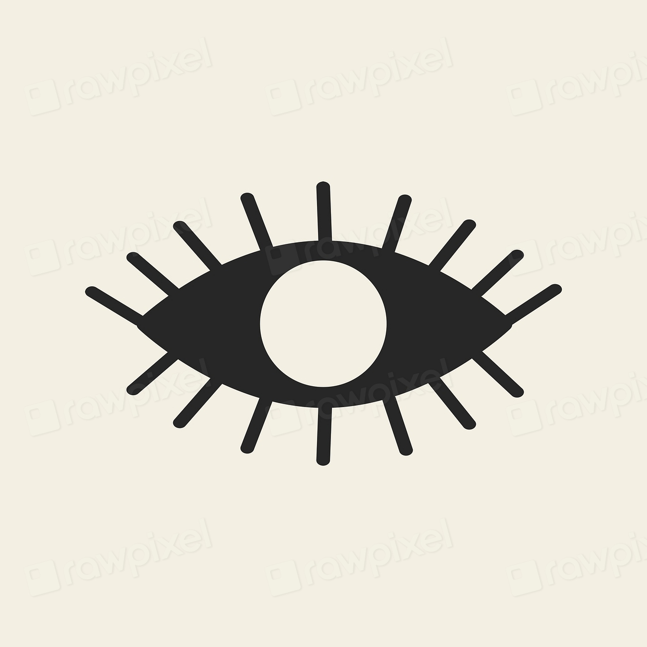 Black seeing eye, minimal design | Free Photo - rawpixel