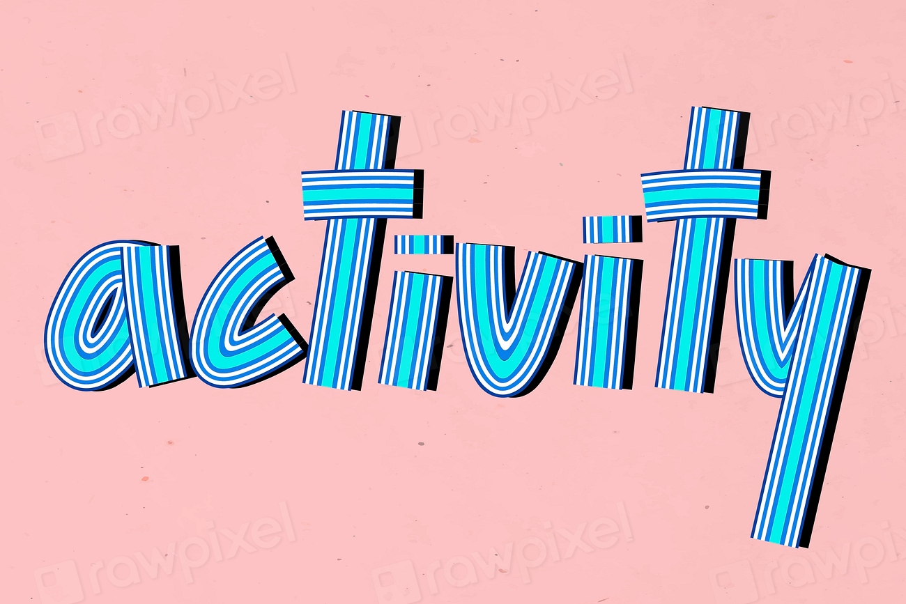 Activity vector line font retro | Premium Vector - rawpixel