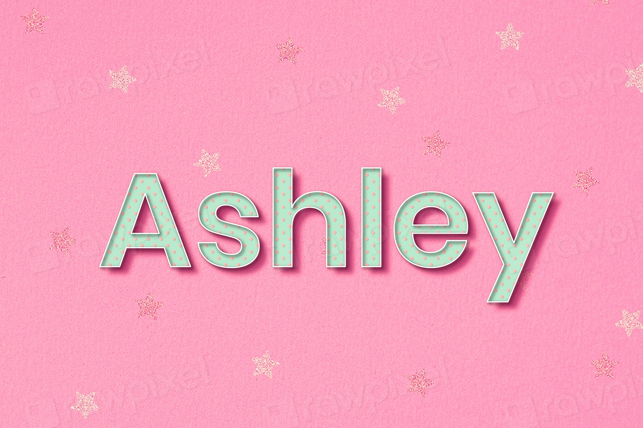 Ashley polka dot typography word | Free Photo - rawpixel