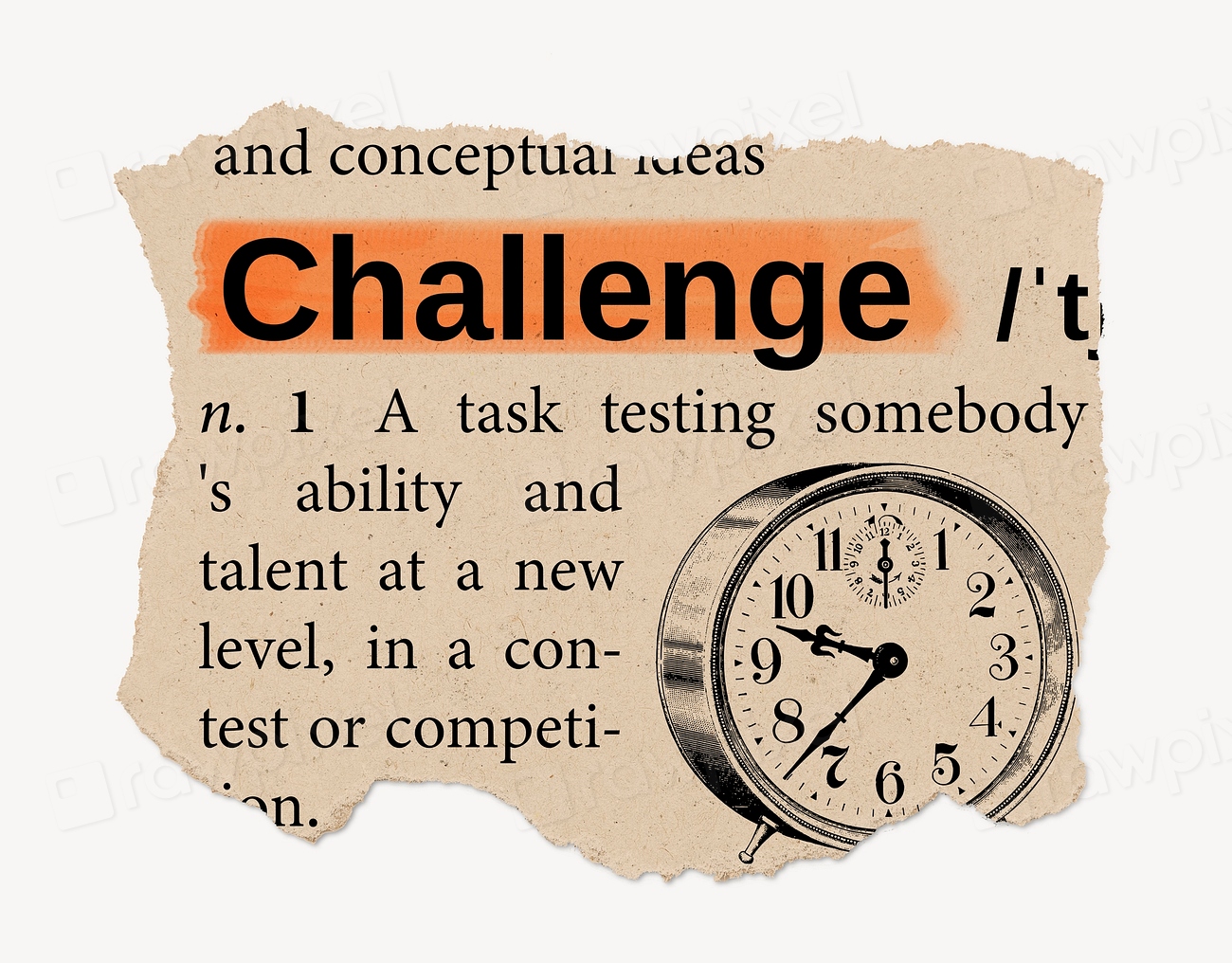 challenge-definition-vintage-ripped-dictionary-free-photo-rawpixel