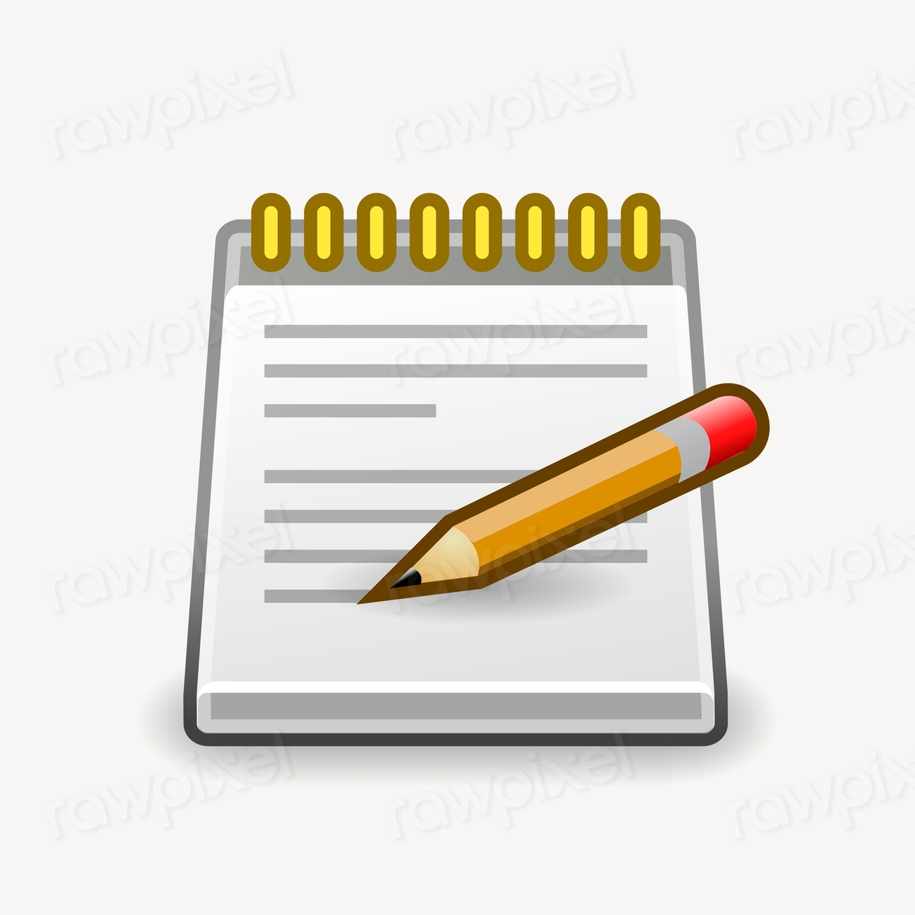 Notepad icon, application illustration psd. | Free PSD - rawpixel