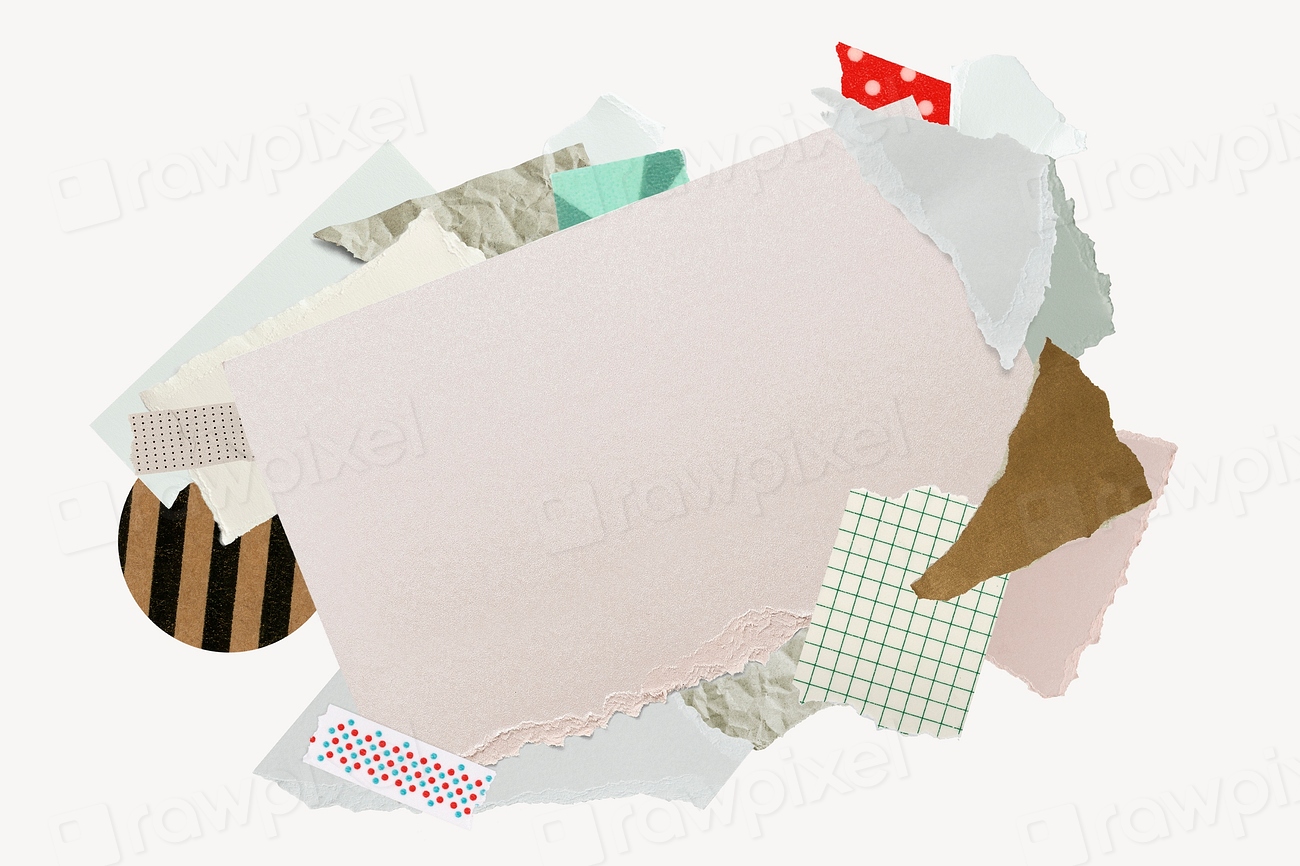 Aesthetic paper frame collage art | Premium PSD - rawpixel