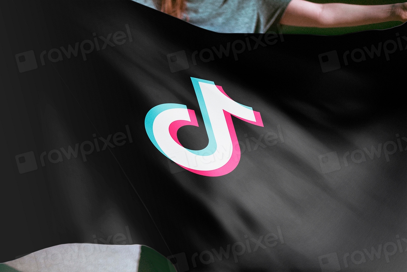Tik Tok icon flag, social Free Photo rawpixel