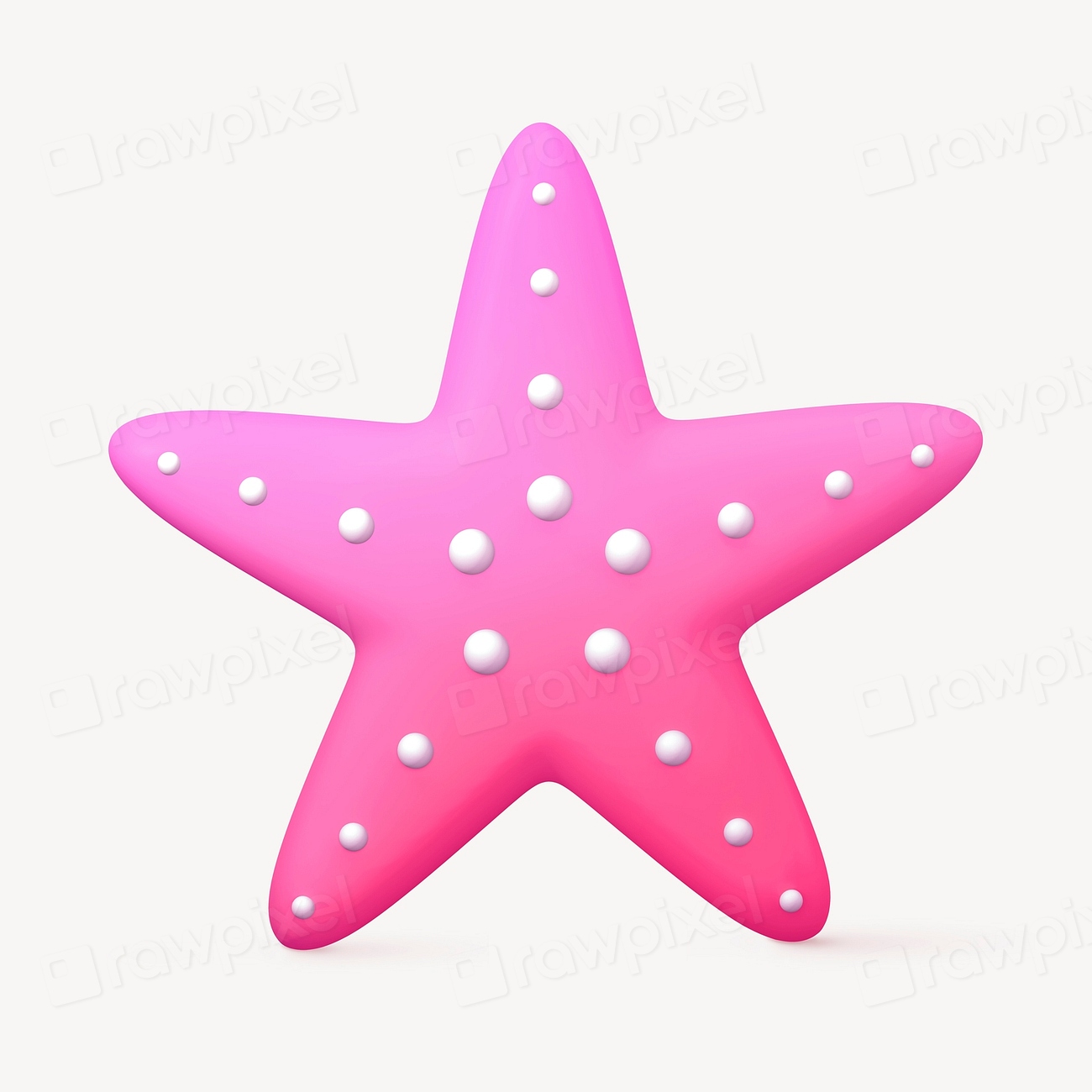 3D pink starfish, summer concept | Free Photo Illustration - rawpixel