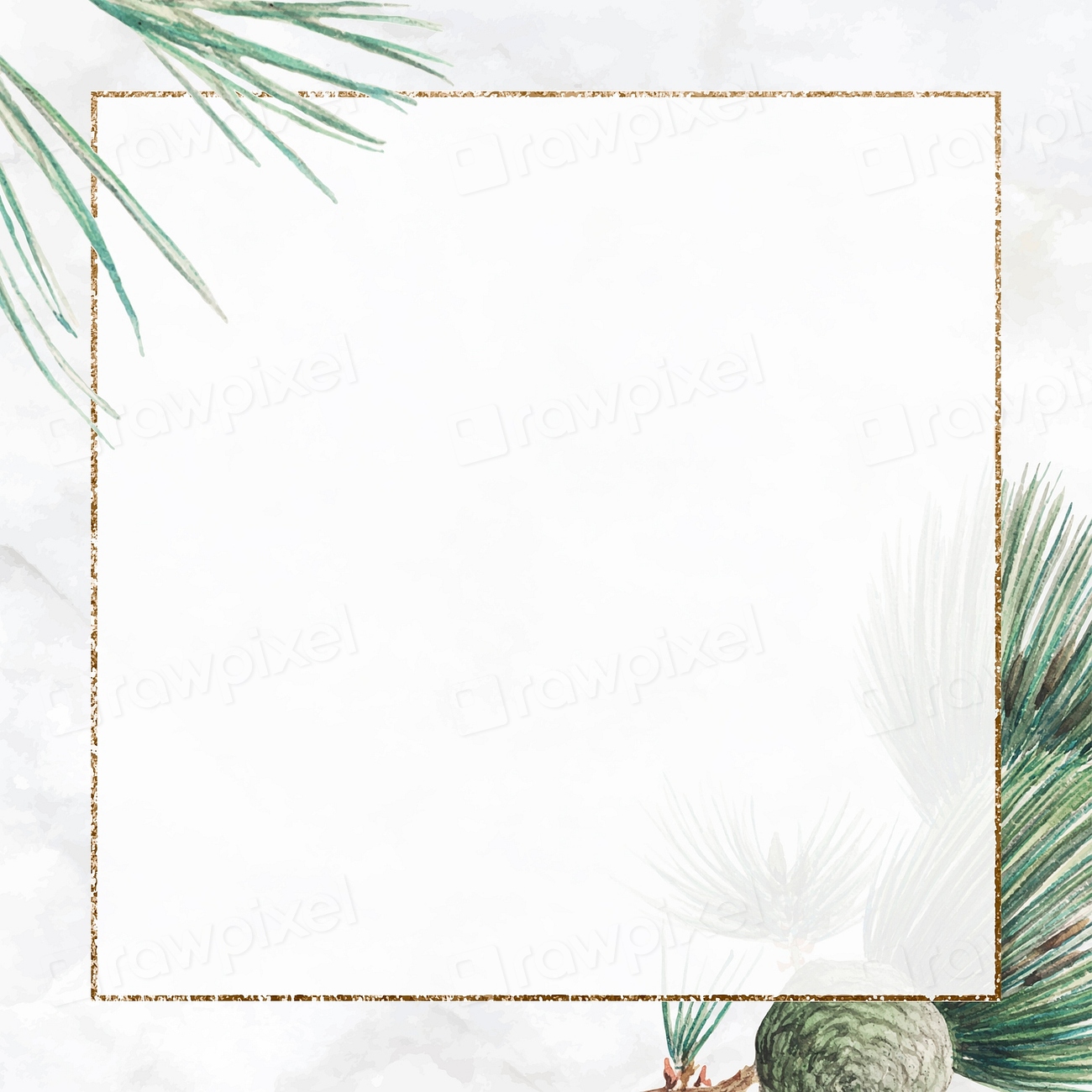 Japanese pine tree frame vector | Premium Vector - rawpixel