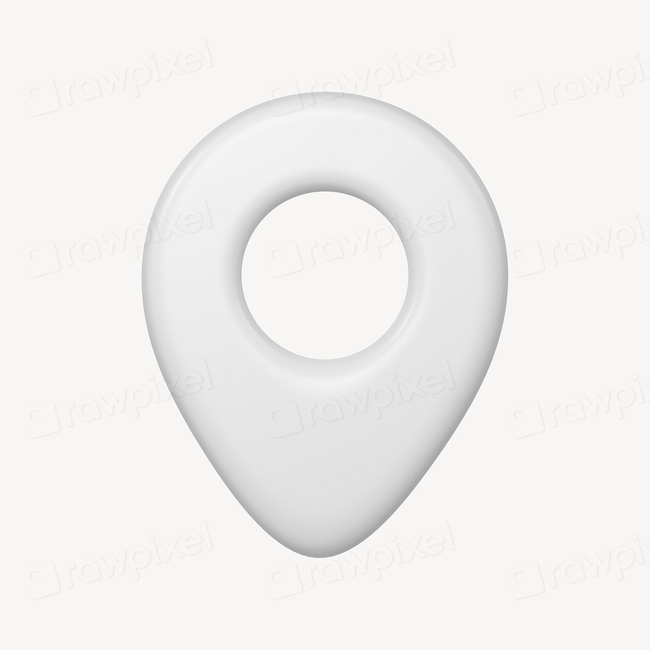 White location pin 3D icon Premium Icons rawpixel