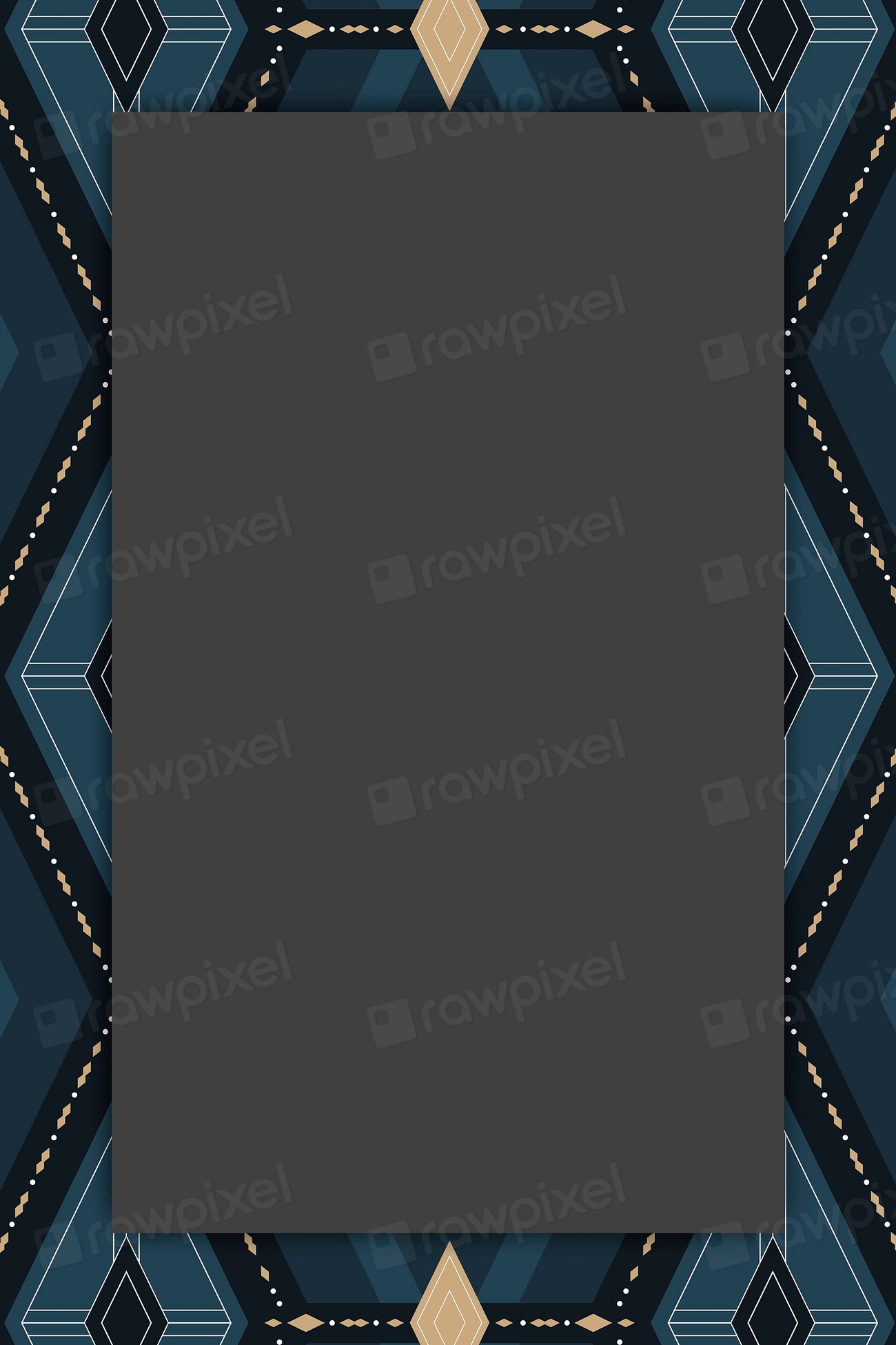Seamless navy blue geometric patterned | Premium Vector - rawpixel
