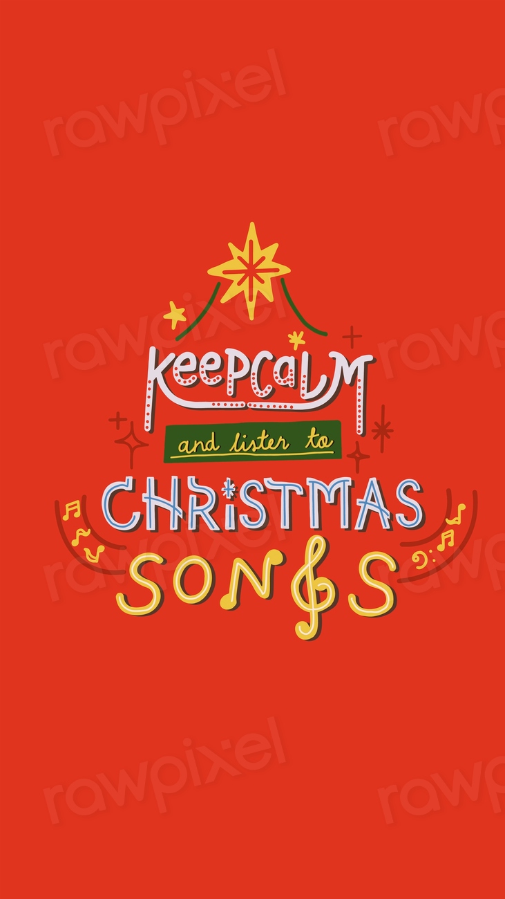 Keep calm Christmas iPhone wallpaper, Free Photo rawpixel