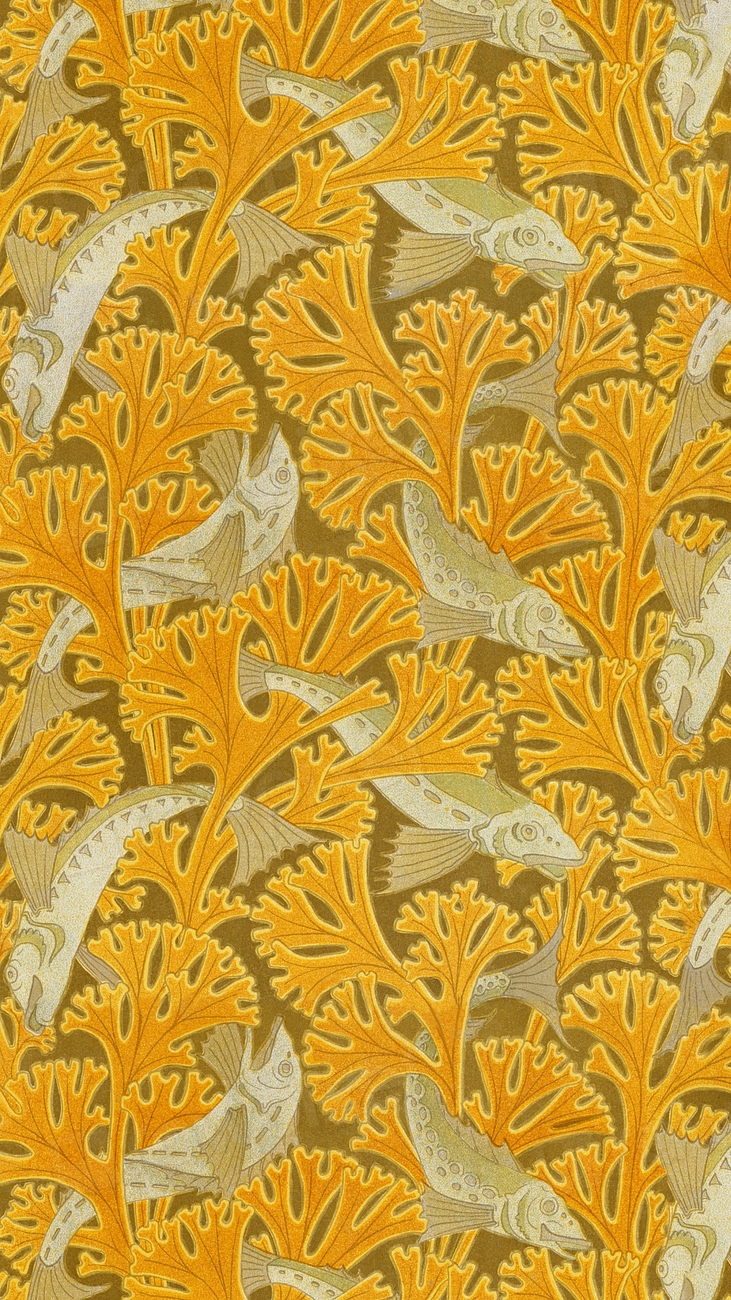 Maurice’s fish pattern phone wallpaper, | Premium Photo Illustration ...