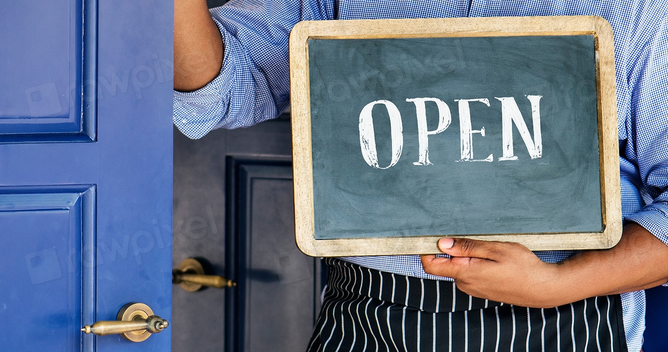 Shop open chalkboard sign website Premium Photo rawpixel