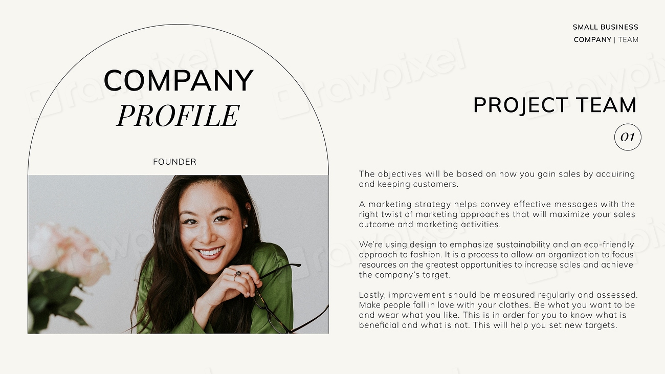 Company profile PowerPoint presentation template, | Premium Vector ...