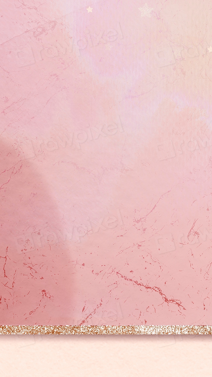 Pink aesthetic marble golden sparkly Free Photo rawpixel