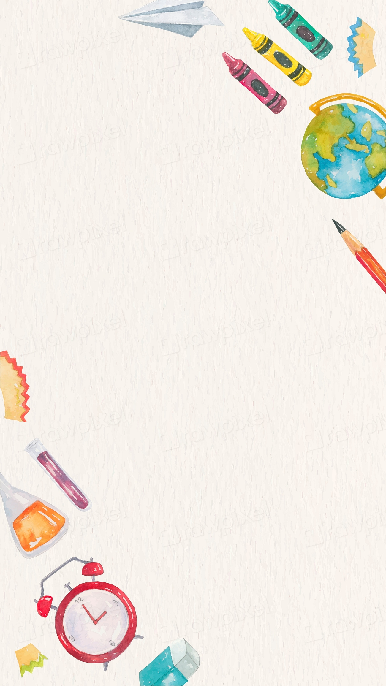 Education frame psd classroom objects | Premium PSD - rawpixel