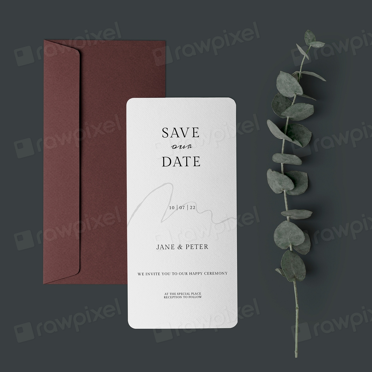 Invitation cards mockup, wedding psd | Premium PSD Mockup - rawpixel