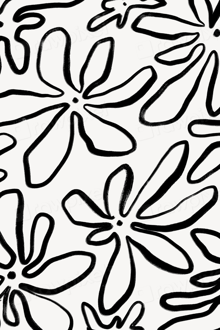 Flower pattern background, simple design | Free Photo - rawpixel