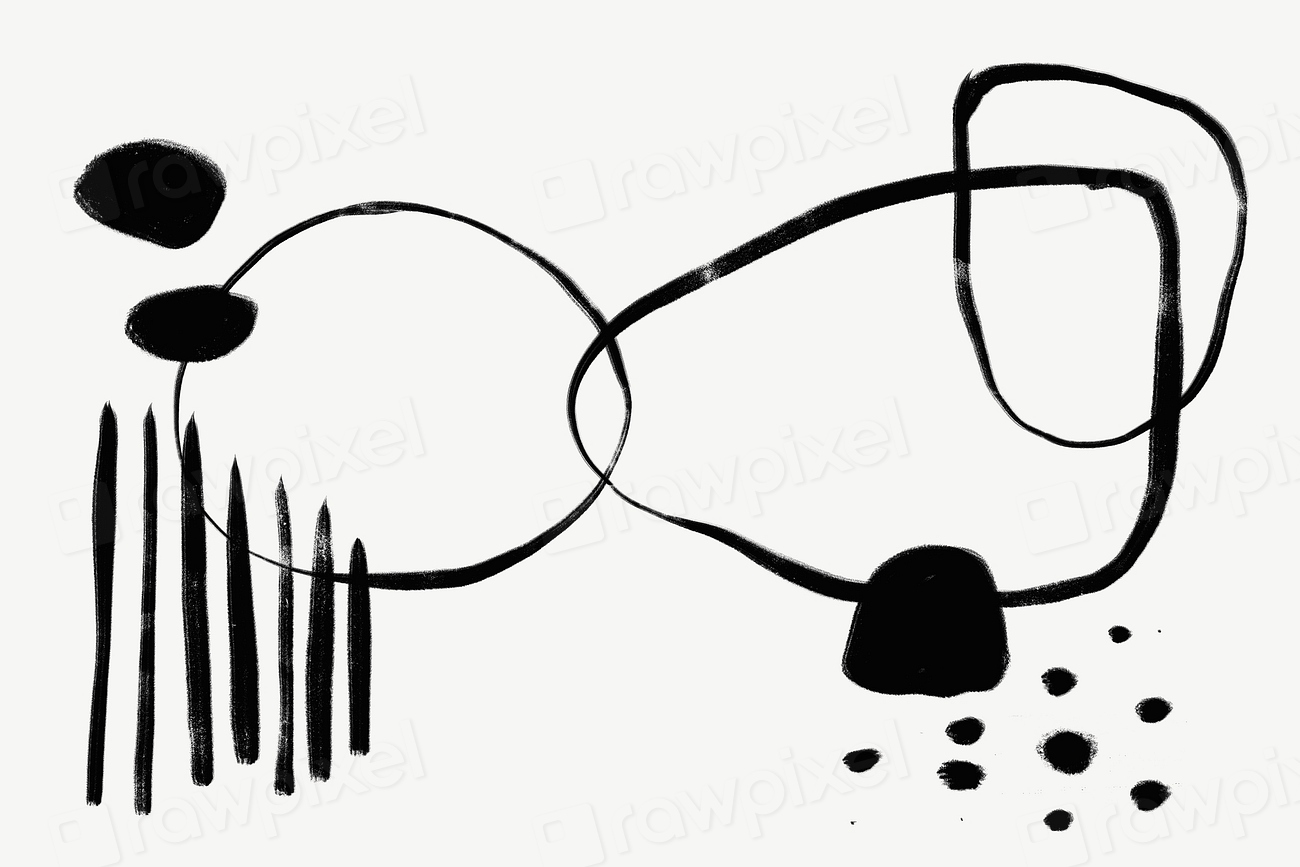 Abstract shape background, black and Free Photo rawpixel