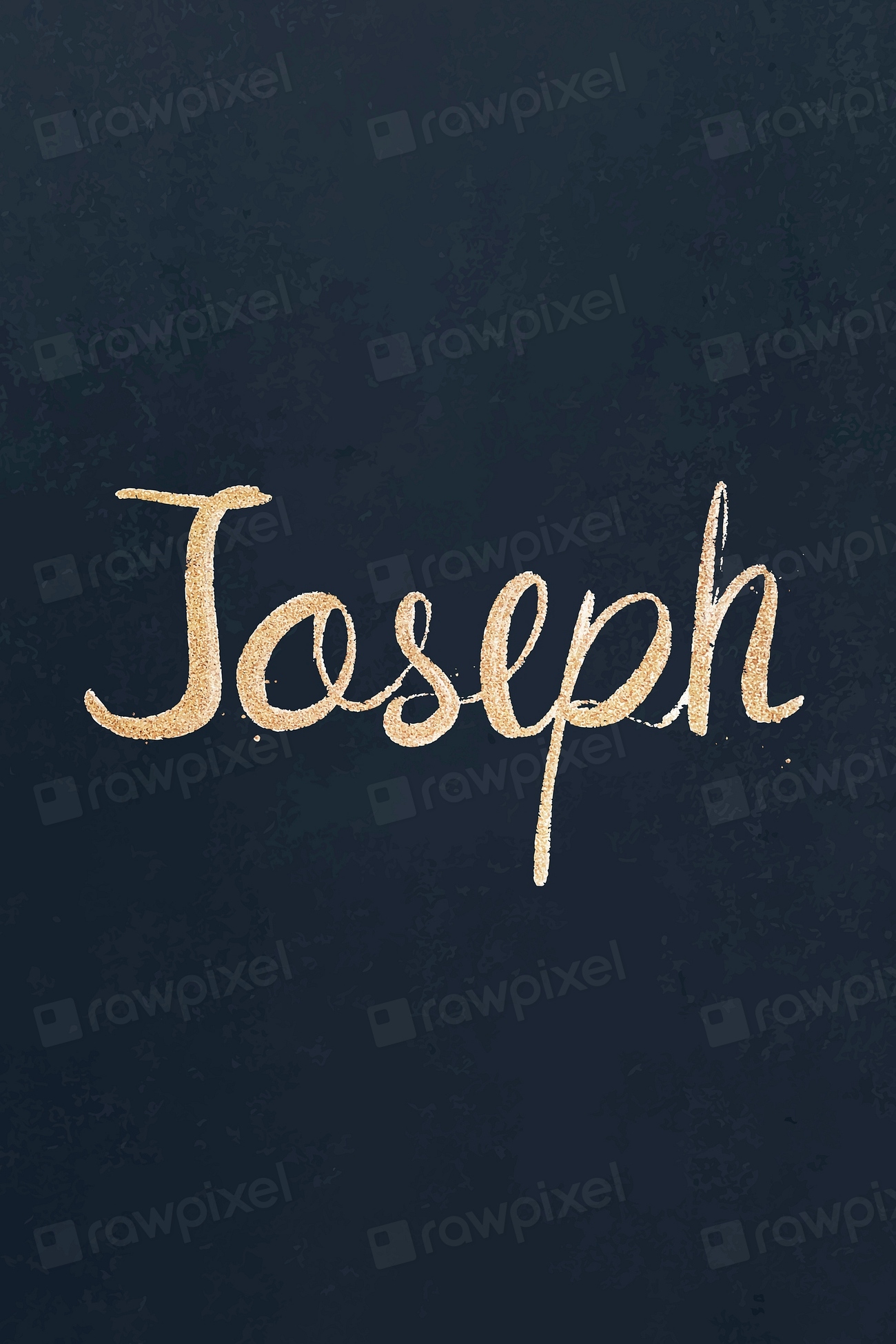 Joseph sparkling gold font vector | Free Vector - rawpixel