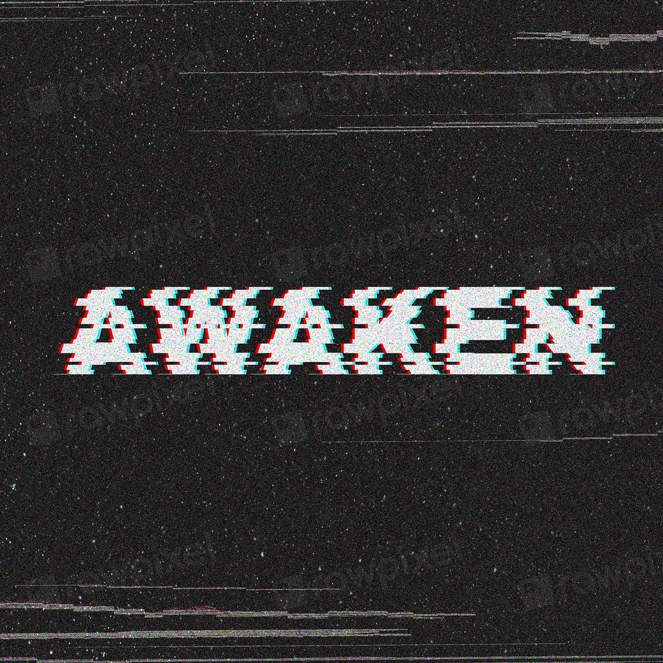 AWAKEN blurred word typography black | Free Photo - rawpixel