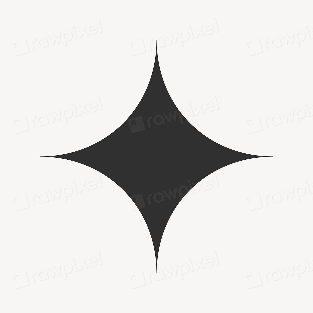Black sparkle star, aesthetic shape Premium PSD rawpixel