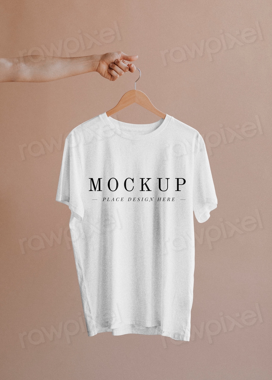 White shirt in a hanger | Premium PSD Mockup - rawpixel