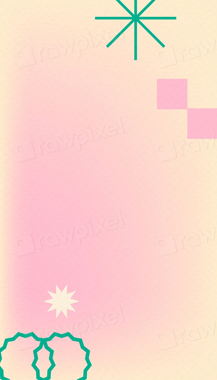Pink abstract memphis iPhone wallpaper, Premium Photo rawpixel