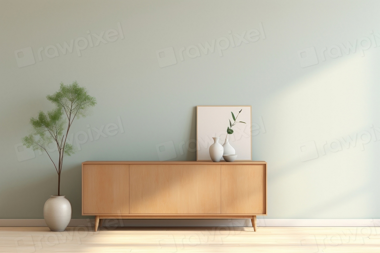 Wall architecture sideboard furniture | Free Photo - rawpixel