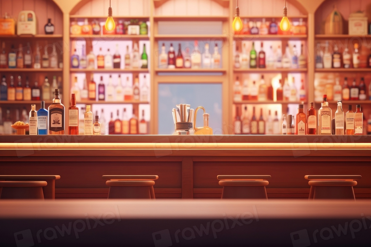 Bottle bar restaurant drink. Premium Photo Illustration rawpixel