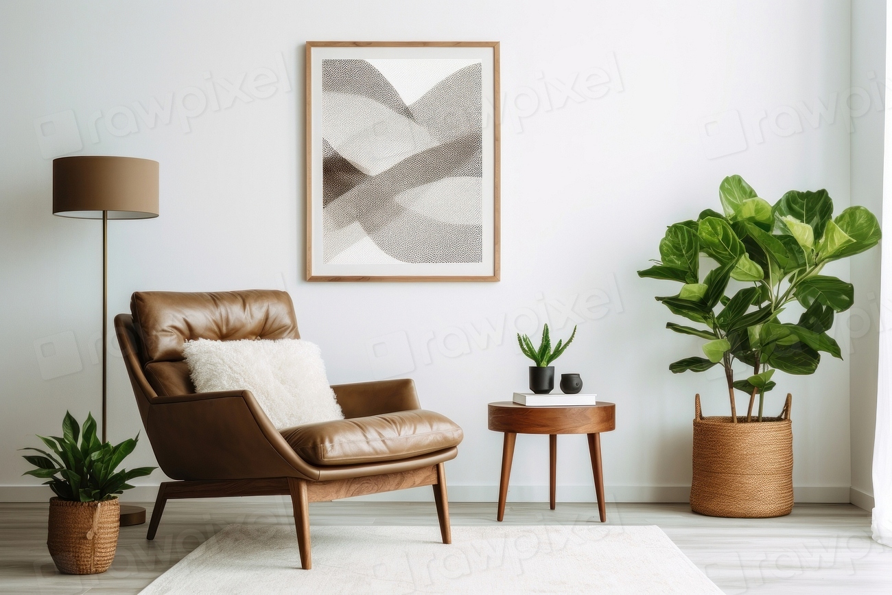 Furniture armchair frame plant. AI | Premium Photo - rawpixel