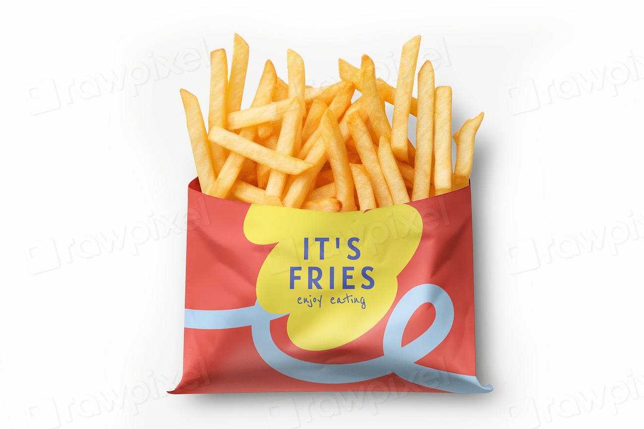 French fries bag mockup psd | Premium PSD Mockup - rawpixel