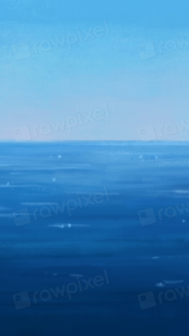 Blue sea iPhone wallpaper background | Premium Photo Illustration