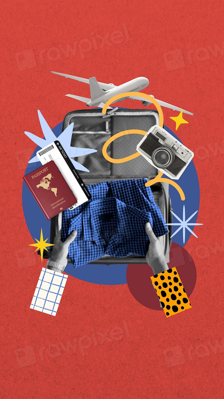 Travel luggage packing phone wallpaper | Premium Photo - rawpixel